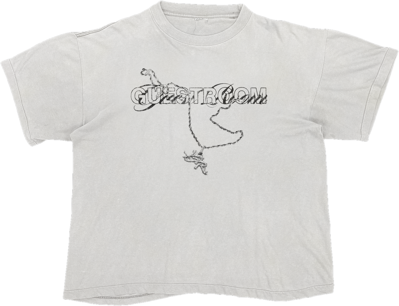 Chain Wordmark Tee — front — Guestroom Tattoo
