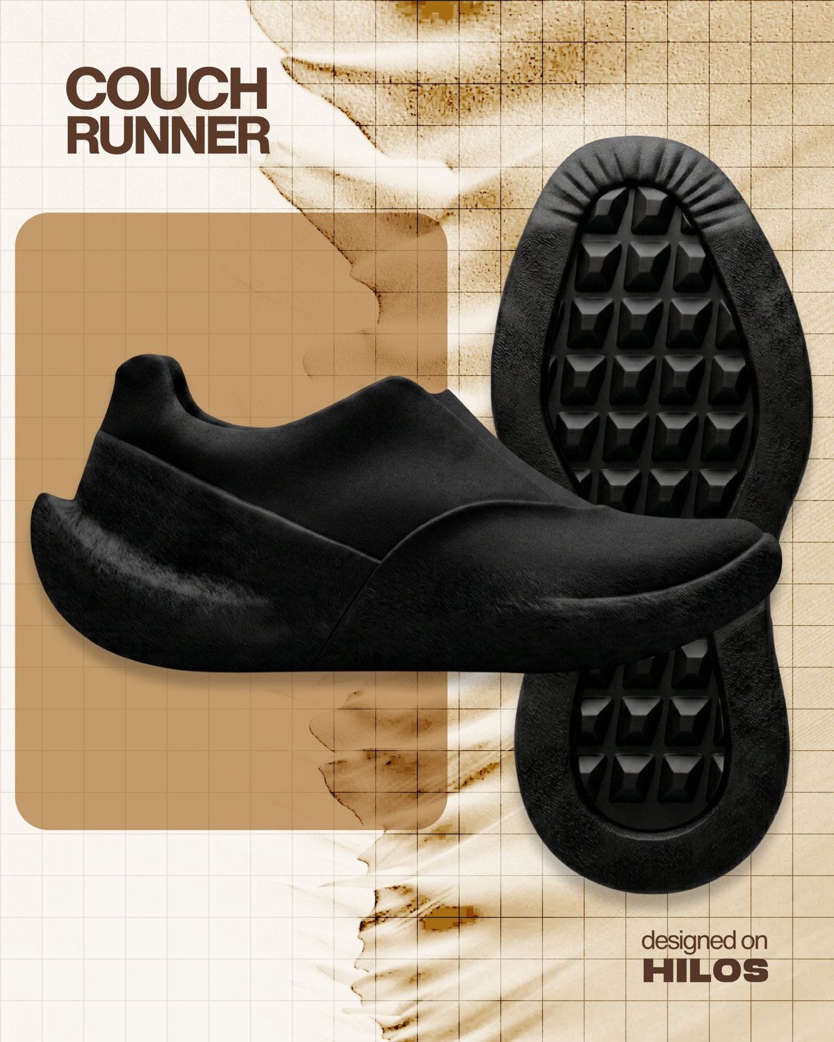 Couch Runner — black — HILOS
