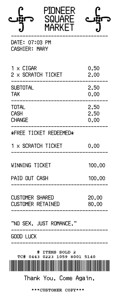 Receipt — JacksonJackson Junk Journal