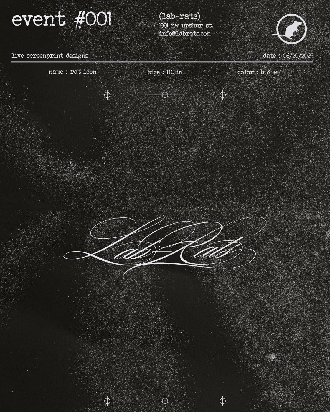 Event #001 — Posters — LAB RATS