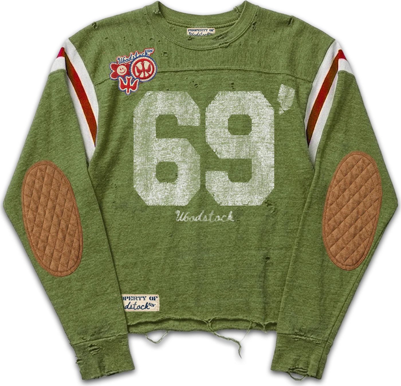 Camp Captain Football Jersey — green — Woodstock 69’