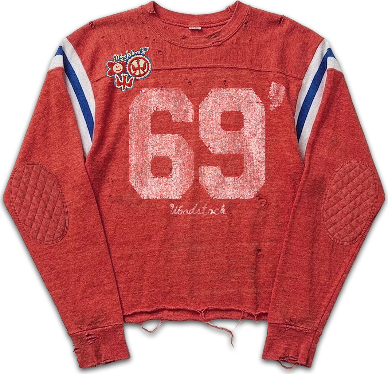 Camp Captain Football Jersey — red — Woodstock 69’