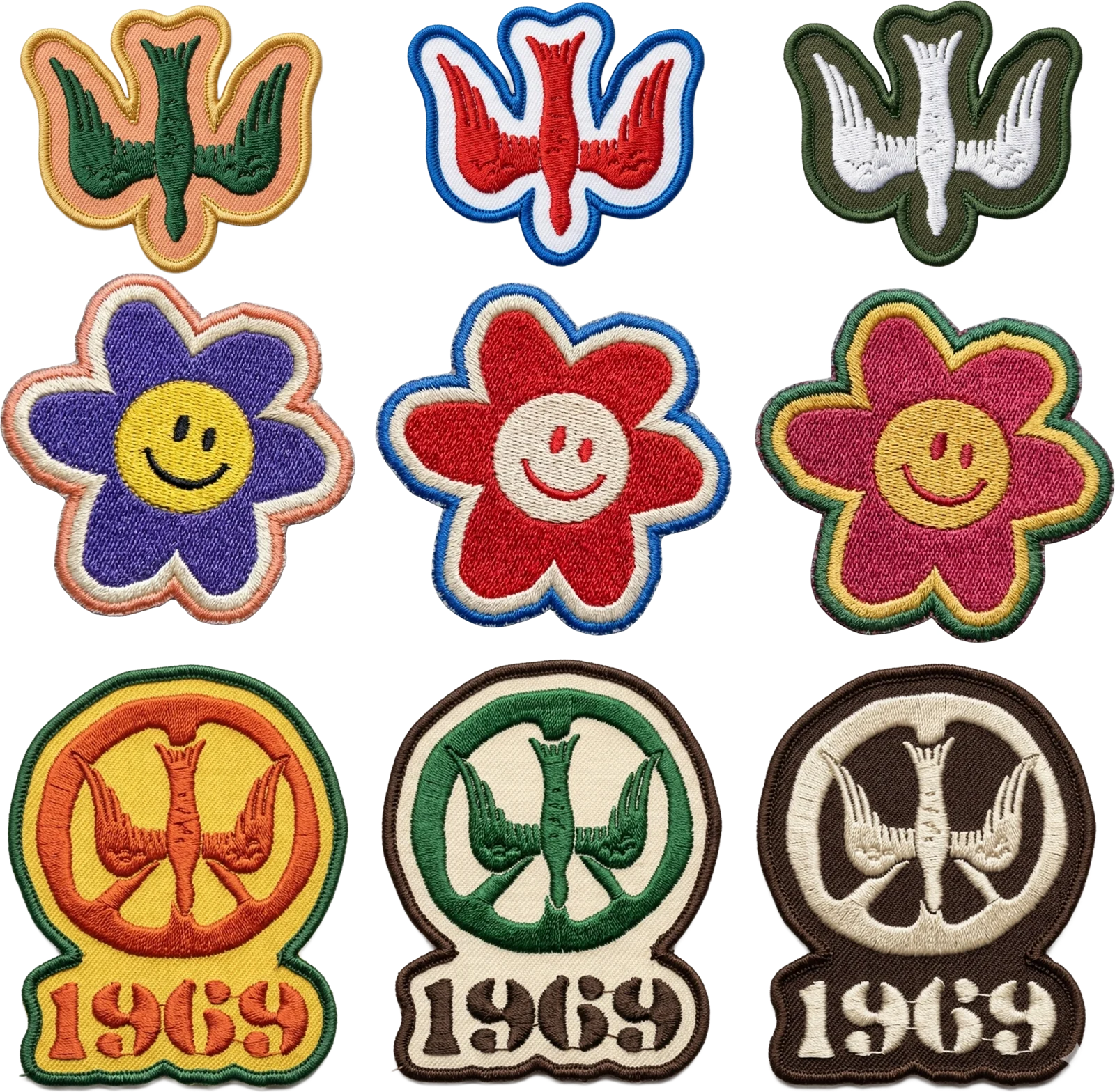 Doves, flowers + 1969 — Woodstock 69’