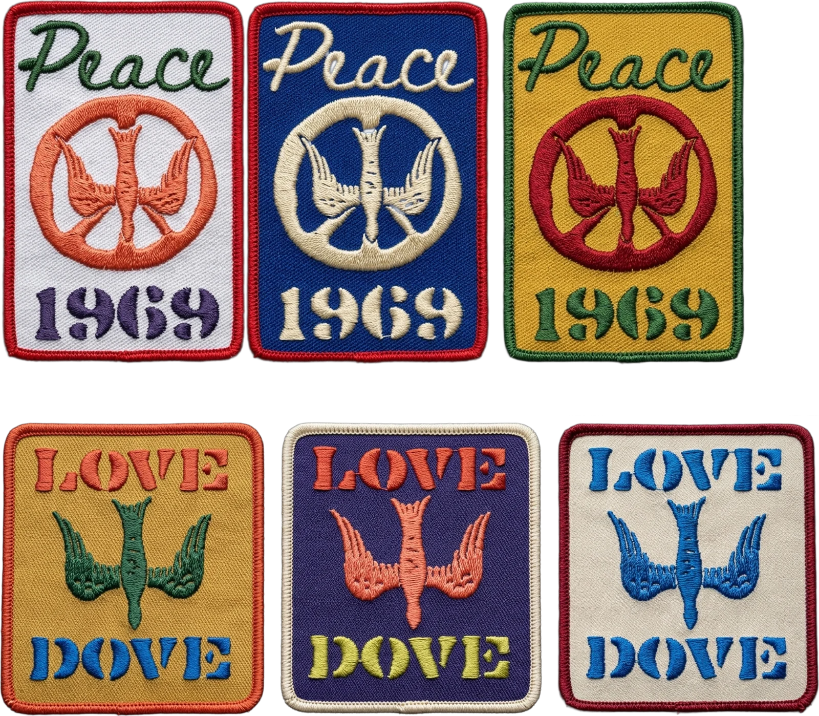 Peace 1969 + Love Dove — Woodstock 69’