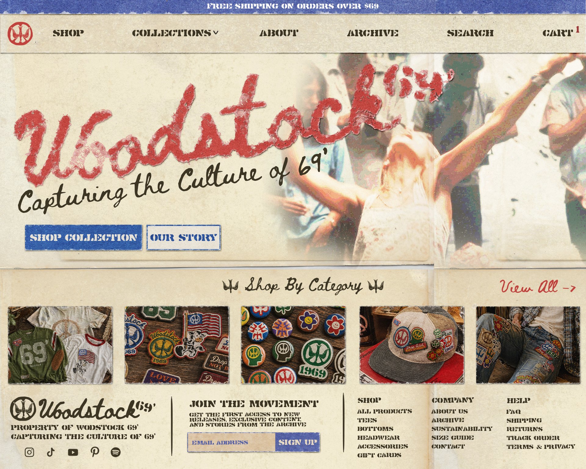 Home page — Woodstock 69’